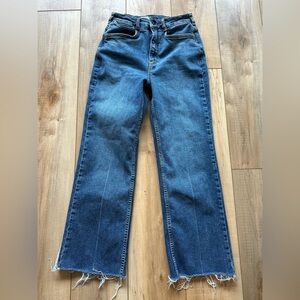 Pilcro Dark Blue Straight Leg Women's Jeans